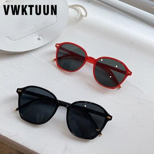 VWKTUUN Sunglasses Women 2020 Round Glasses UV400 Sun Glasses For Women Driving Driver Sunglasses Rivet Frame Sun glasses