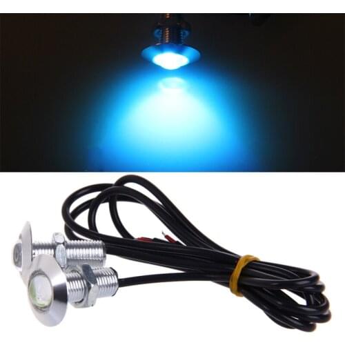 1 Pair DC 12V 23mm Eagle Eye LED Daytime Running Light Car Auto Lamp Ice Blue