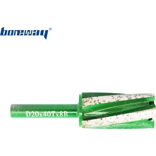 Boreway Supply A Piece of D20*40T*8B Diamond Finger Cutting Bit With Strengthened Bottom For Granite Marble Stone Slab