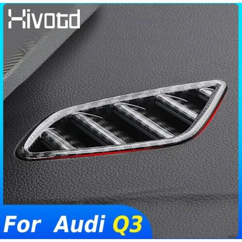 Car Center Console Air Conditioner Outlet Vent Trim Decoration Cover For Audi Q3 F3 2020 2021 Interior Accessories Car Styling