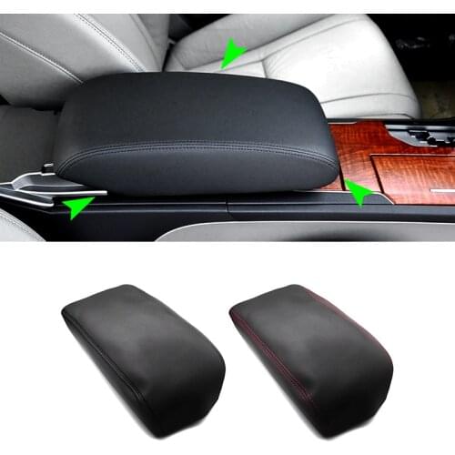 Soft Leather Armrest Cover For Toyota Camry 2006 2007 2008 2009 2010 2011 Car Center Control Armrest Box Skin Cover Sticker Trim