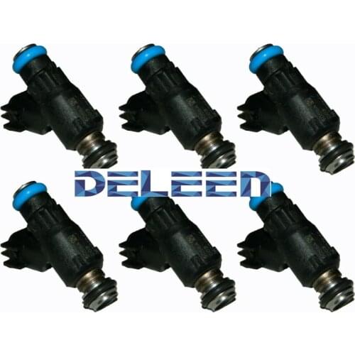 Deleen 6x High impedance Fuel Injector 12592648 / FJ705 For Chevrolet Car Accessories