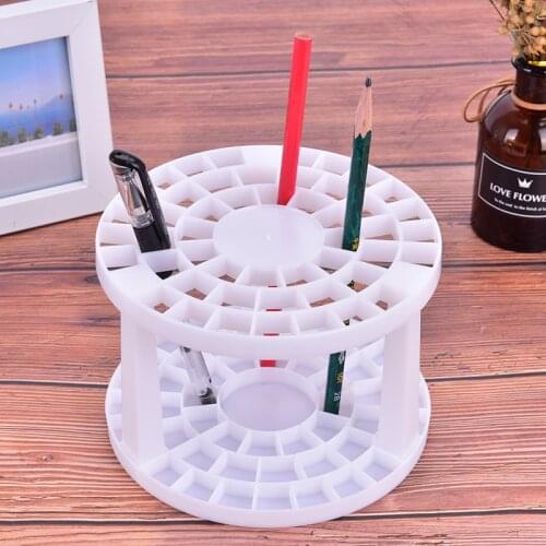 49 Holes Artists Art Paint Brush Holder Stand Holds Up Storage Collapsible Stand