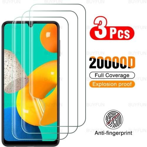3pcs Front Hydrogel Film For Samsung Galaxy M32 HD Full Cover protective film for galaxy m 32 32m galax m12 m62 screen protector