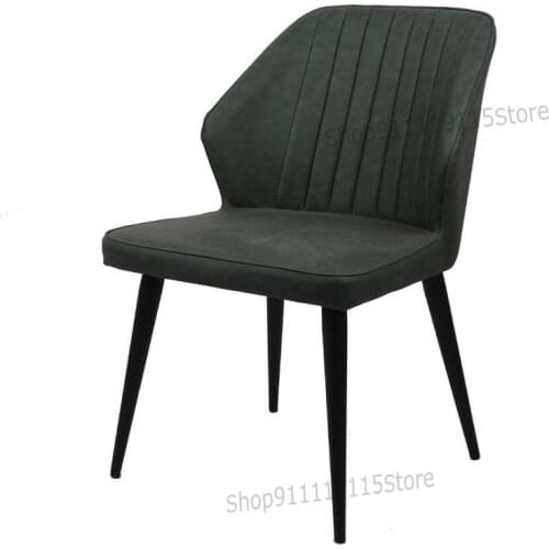 Customized Hotel Dining Table Chair Designer Modern Simple Back Chair Iron Art Home Cafe Creative Dining Chair Furniture Stool