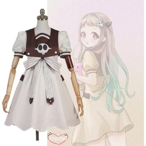Toilet-bound Hanako-kun Nene Yashiro Cosplay Costume Dress Headdress Props Anime Wigs Halloween Costume for Woman Kids