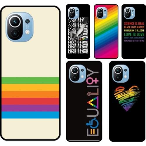 LGBT Gay Pride Rainbow Flag Case For POCO M3 F2 F3 X3 Pro Phone Cover For Xiaomi Mi 11 Ultra 10T Pro Mi Note 10 Lite