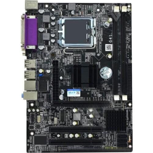 G41 Desktop Computer Motherboard Ddr3 Dual Channel 8G USB 2.0 Sata Motherboard Supports LGA 771 Series CPU