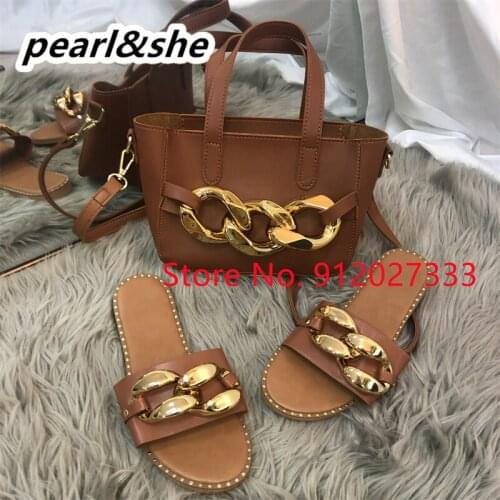 Fashion Serpentine Luxury Handbags Women Bags Shoes Match Bags Match Wholesale Ladies Purses Spring Summer Slipper Sandal
