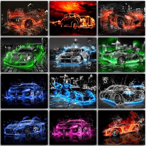5D Diamond Painting Kit Paint home decor Cartoon Sports car Lamborghini Ferrari Full Square&Round embroidery mosaic Cross stitch