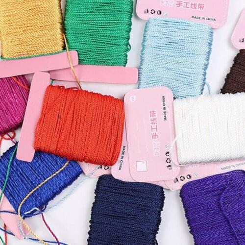New arrival Colorful 1.5mm 20M Braided rope DIY Hand Rope Braid Gift Wrapping Bracelet Braided Rope