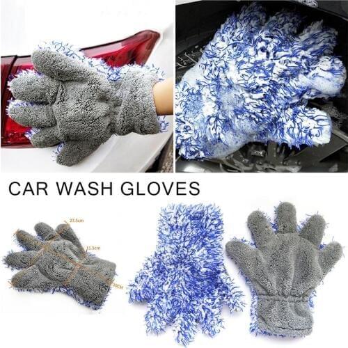 30x27.5cm Car Cleaning Glove High Density Microfiber Car Wash Cleaner Mitt Maximum Absorbancy Glove Car Care