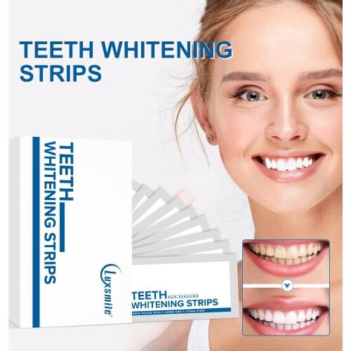 Luxsmile Mint Teeth Whitening Strip White Teeth Dental Kit Is Simple And Portable 14 Pieces Of Oral Hygiene Whitening Stickers