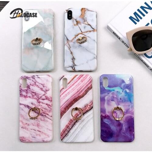 Luxury Marble Soft TPU Phone Case For iPhone XR XS MAX 7 8 6 Plus 11 Pro MAX Ome Rock Gel Natural Rock Granite Marble Cover Capa
