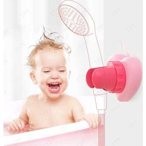 Handheld Showers Adjustable Shower Head Holder Bracket Children Baby Shower Rack Strong Suction Handheld Shower Bracket