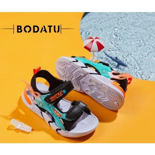 2021 New Summer Childrens Shoes Beach Boys Sandals Breathable Open Toe Casual Sandals Non-slip Soft Sole Student Sports Shoes