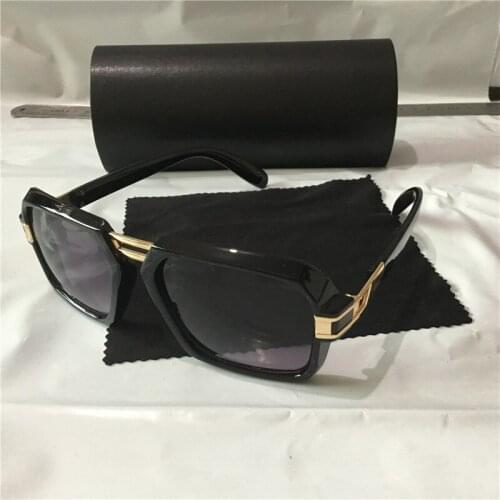 KAPELUS Brand sunglasses New European sunglasses Black square sunglasses Match black box