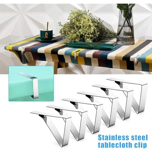 Heavy Duty Picnic Table Clips Stainless Steel Table Cloth Cover Clamps Table Cloth Holders for Restaurant Picnic can CSV