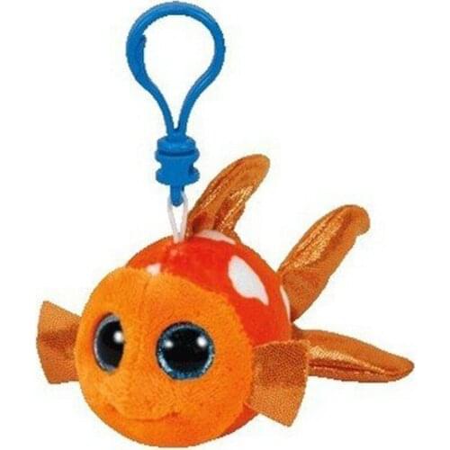 Ty Sami The Gold Fish Small Pendant Plush Toy Clip Stuffed Collection Soft 10cm