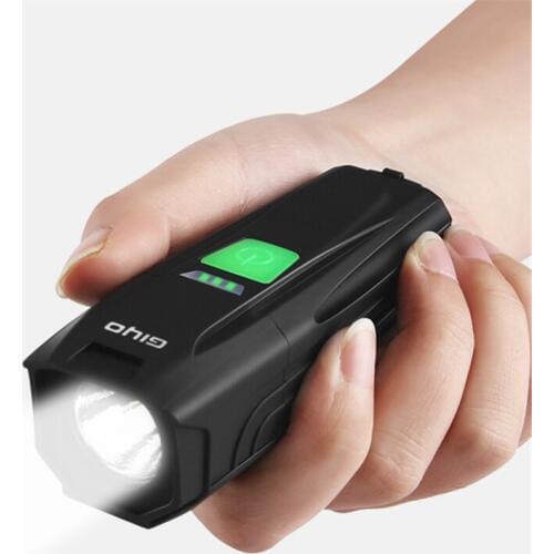 GIYO LR-Y7 LED Cycling Front Light 450 Lumens Bicycle Flashlight USB Charging MTB Bike Handlebar Lamp Headlight