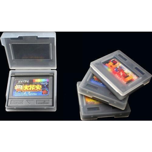 100pcs For SNK NeoGeo Pocket color N G P C Plastic Clear Game Cartridge BOX Cases protective shell case