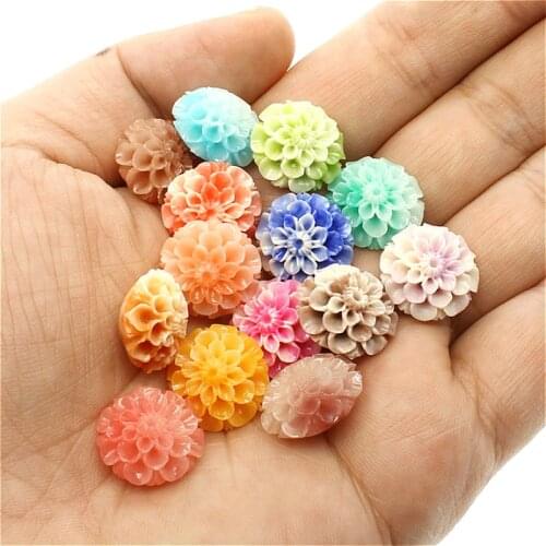 10pcs fashion Coral 10~15mm Round Flower Loose Beads for Charms Womens Jewelry Making DIY Necklace Earrings Accessories