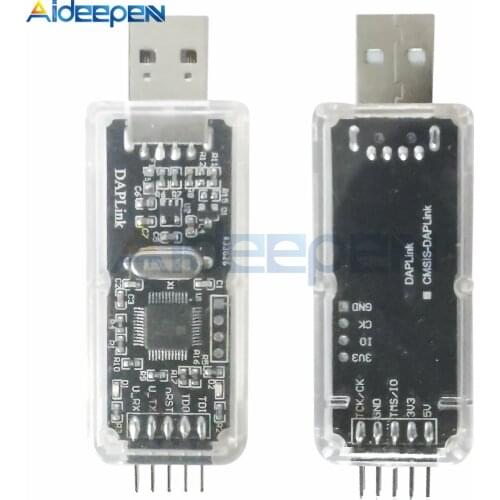 CMSIS DAP/DAPLink Emulator JTAG SWD Serial Port with U Disk Function and Drop Super JLINK/STLINK STM32 Debugger Downloader