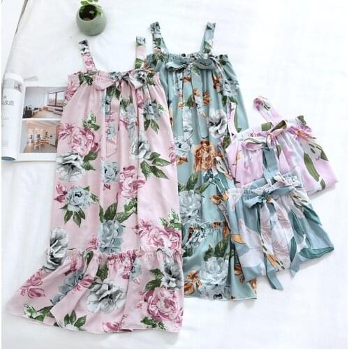 Pregnant Women cotton Sleep Lounge Maternity Clothings Sling Skirt for Women Sleeping Summer Pajamas Dress Their Clothes