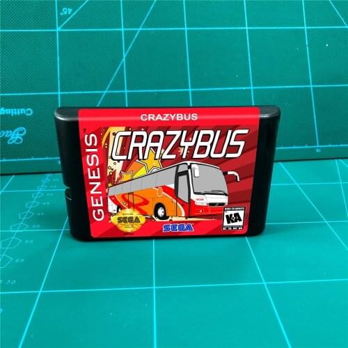 Crazy Bus - 16 bit MD Games Cartridge For MegaDrive Genesis console