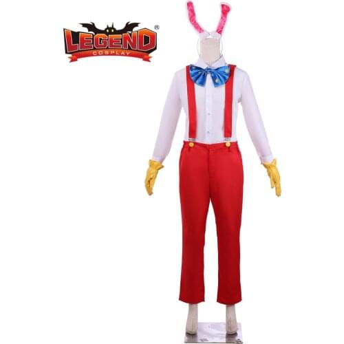 Roger rabbit cosplay costume outfit for men rabbit suit bunny outfit for men