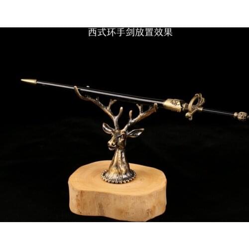 Miniature 1/6 Elk Knife Holder Anime Model Weapon Display Stand Metal Material Fit 12'' Figure Toy Dolls Weapon Display In Stock
