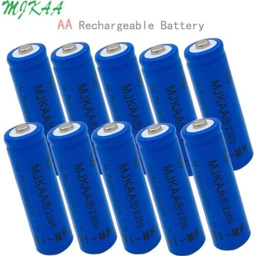 MJKAA Ni-MH 1.2V 2300mAh AA Rechargeable Nickel-metal Hydride Battery