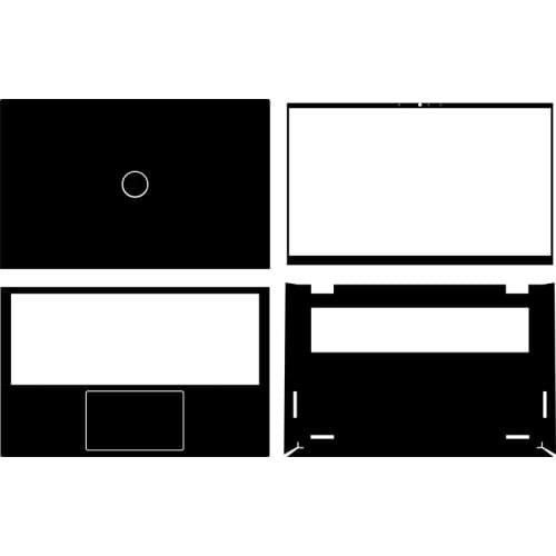 Carbon fiber Laptop Sticker Skin Decals Cover Protector for Dell Inspiron 14Pro 5418 2021 14"