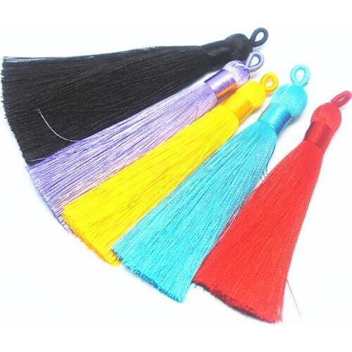 10 pcs New tassels pendants for mobile hanging key chain making accessories size 80mm length womens ethnic jewelry diy items