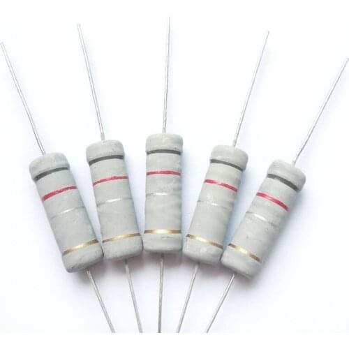 5w 0.82 0.91 1 1.2 1.5 1.8 2 2.2 2.4 2.7 3 3.3 3.6 3.9 4.3 4.7 5.1 5.6 Ohm Original New Resistor Metal Oxide Film Resistance 5