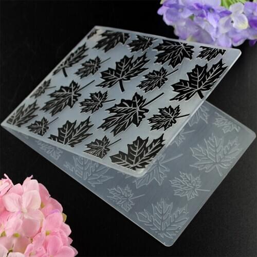 Leaves Plastic Embossing Folders for DIY Scrapbooking Paper Craft/Card Making Decoration Supplies P009
