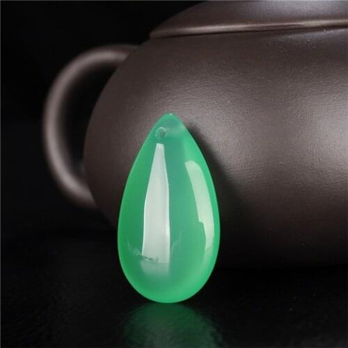 China Natural Agate Hand-carved Peace of Mind Drop Jade Pendant Fashion Jewelry Men and Women Gift Accessories