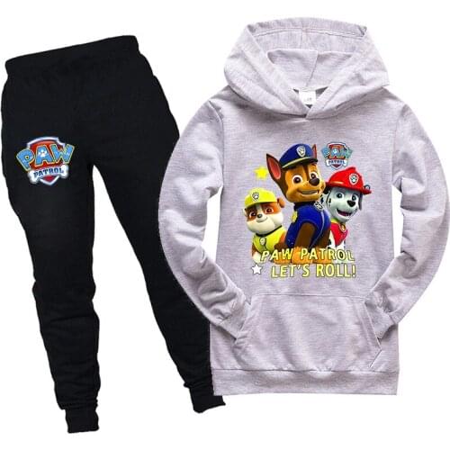 PAW PATROL 2Pcs Suits Baby Girls Tracksuit Autumn Baby Boys Cartoon Clothing Sets Children Girls Fashion Clothes
