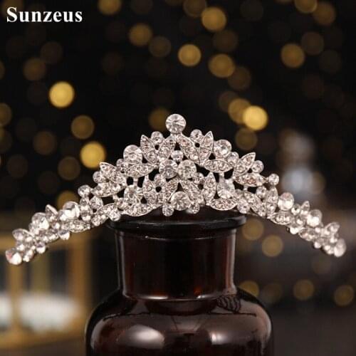 Silver Metal with Clear Crystals Bridal Hair Comb 2021 Cute Small Hair Jewelry Bride Wedding Hair Accessories HD50