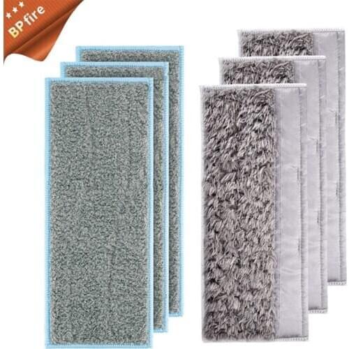 6 Pack Washable Wet Mopping Pads Replacement Compatible for IRobot Braava Jet M6