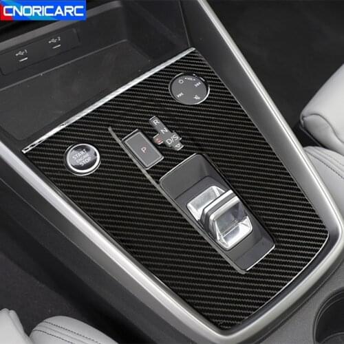 Car Styling Center Console Gearshift Frame Decorative Cover Sticker For Audi A3 2021 LHD Stainless Steel Interior Accessories