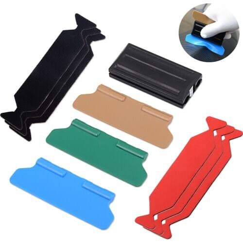 FOSHIO Window Tint Film Covering Vinyl Car Wrap Magnetic Squeegee Scraper with 6pcs Fabric Cloth Vehicle Auto Styling Accessorie