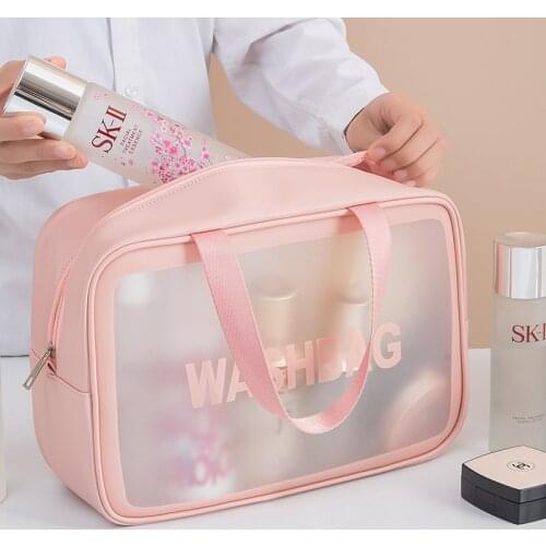 Waterproof Cosmetic Bag for Women Home Storage Large Capacity Portable Travel Scrub Toilet Makeup Bag Dressing Storage Bag