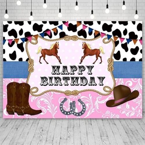 Avezano Photo Backdrop Baby Shower Birthday Party Rodeo Cowboy Boots Background For Photo Studio Photophone Photozone Wallpaper