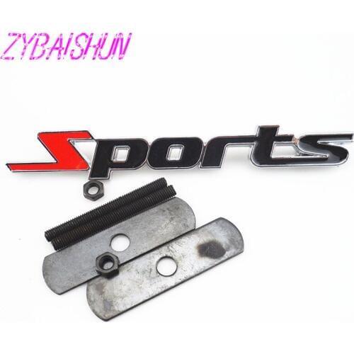 ZYBAISHUN Sports 3D Chromium Metal Car Stickers Emblems Stickers for Ford Focus Fusion Escort Kuga Ecosport Fiesta Falcon