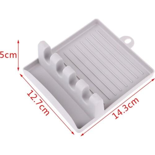 1PC Multifunction Ladle Spoon Rest Holder Utensil Organizer Spatula Holder Racks Pot Lid Pad Kitchen Storage Shelf