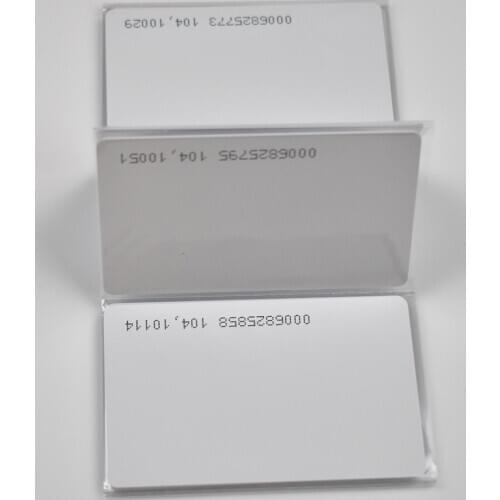 10 Pcs High Quality 125KHz EM4100/TK4100 RFID Proximity ID Smart Card 0.8mm Thin Cards for ID And Access Control