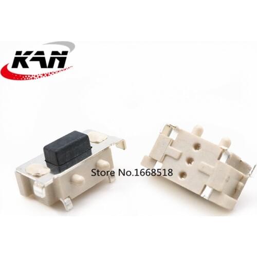 100pcs Micro Tact Switch Touch 3*6*3.5 3x6x3.5 SMD For MP3 MP4 Tablet PC Button Bluetooth Headset Remote Control