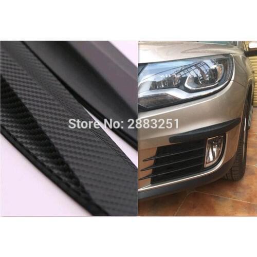 2PC Car Rubber Strip Crash Bar Bumper Strip Trim Corner Protector Guard for Buick regal gs excelle encore lacrosse Accessories