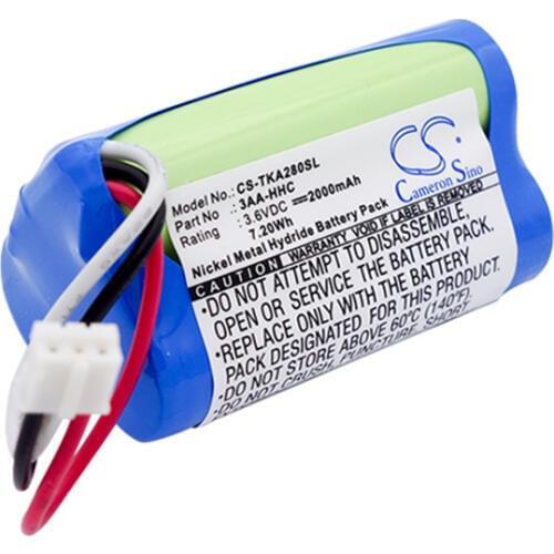 Cameron Sino 2000mah battery for TDK Life on Record A28 / Trek Flex 3AA-HHC batteries